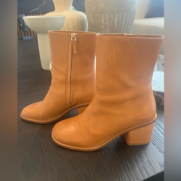 Chloe Meganne Leather Ankle Boots Size 39 - Picture 4 of 14